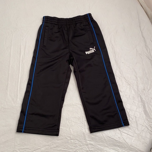 Puma blue jacket and black pants tracksuit set 2T - Picture 14 of 15